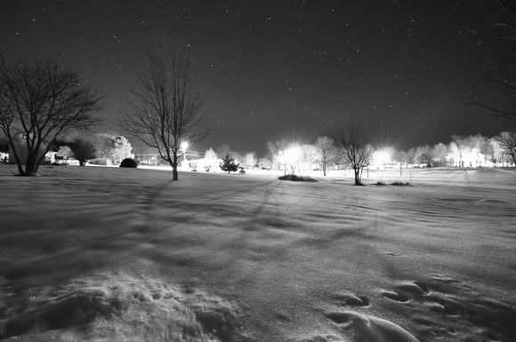 Night Winter Landscape