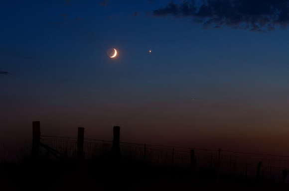The Moon with Venus