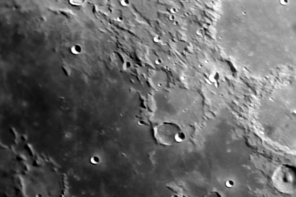 Davy Crater Chain Area of the Moon