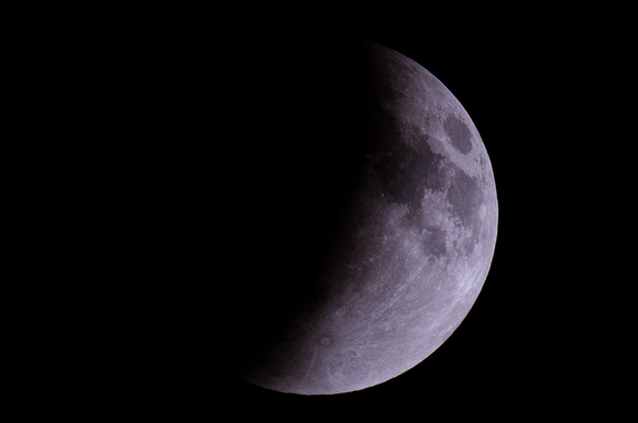 Partial Phase of the Lunar Eclipse