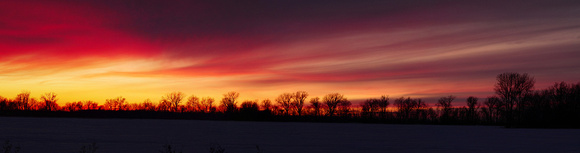 February Sunset Panorama