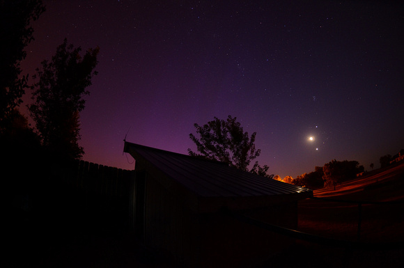 Aurora with Planetary Conjunction