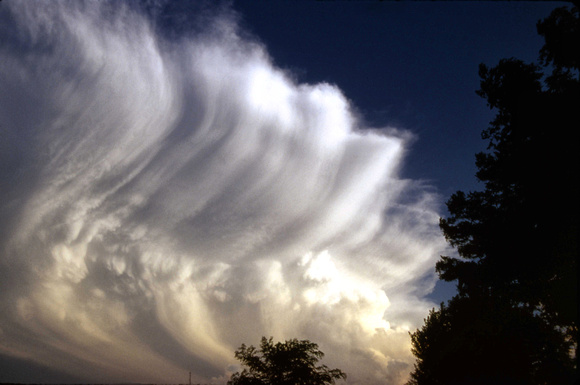 Striations of a Super Cell Thunderstorm